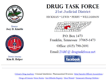 Tablet Screenshot of drugtaskforce.net